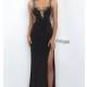 Long Beaded Intrigue by Blush Prom Dress - Brand Prom Dresses