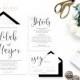 Printable Wedding Invitation Suite / Calligraphy / Wedding Invite Set - The Lilah Suite