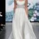 Elegante weiße Chiffon Halter Hals Hochzeitskleid mit Crystal Riemen - Festliche Kleider 