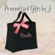 9 Personalized Bridesmaid Gift Tote Bags- Embroidered Tote - Maid of Honor Gift - Name Tote- Mother of the Bride/ Groom