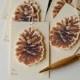 Pine Cone Tags for Gift wrapping and Favors  - Winter - Christmas - Holiday