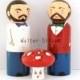 Same Sex Wedding Cake Toppers - Gay Bears Wedding - Customized Cake Toppers