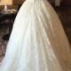 Sparkly lace princess wedding ball gown with off shoulder