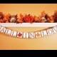 FALL WEDDING BANNERS and Signage, Fall Garland, Save the Date Sign, Fall in Love, Save the Date Fall Banner, Fall Wedding Decoration, Prop
