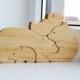 Christmas Kids gifts - Wood bear  Wooden Puzzle bear  Educational toys - montessori toys - Animal puzzle - bears family