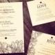 Custom Printable Wedding Invitation Set - Rustic Flower Design