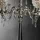 30" Silver Crystal Centerpiece Globe Candleholder/ Candelabra 30in Hollywood Glam Roaring 20's Bling Crystals CandleStand