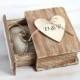 Rustic Wedding Box Ring Bearer Box  Personalized Ring Box Еngagement Ring box with Pillow Wedding Ring Holder Custom Box Book Box