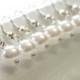 8 Pairs Pearl Earrings, Set of 8 Bridesmaid Earrings, Pearl Drop Earrings, Swarovski Pearl Earrings, Pearls in Sterling Silver, 8 mm Pearls
