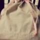 Personalized Lingerie bag  travel organizer drawstring linen cotton pouch  Bridesmaids Party favors  Fabric gift bag Newborn  wardrobe