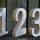 1-15 5'' Wooden Numbers, Free Standing Wedding Table Numbers, Rustic Wedding Decors, Numbers for Tables, Home Decor or Nursery, Photo Props