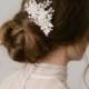 Wedding Hair Comb,Bridal Hair Comb,Crystal Bridal Comb,Silver Wedding Hair Comb,Wedding Hair Accessory,Bridal Headpiece,Pearls Comb-MARGO