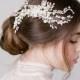 Wedding Hair Comb,Bridal Hair Comb,Crystal Bridal Comb,Silver Wedding Hair Comb,Wedding Hair Accessory,Bridal Headpiece,Hairpiece-ETTA SILVE