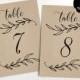 Wedding Table Numbers 1–40, Rustic Wedding Table Numbers Template (Flat), Reserved and Head Table Signs Included, 2-sizes: 5x7 and 4x6, TN09