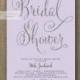Lilac & Silver Glitter Bridal Shower Invitation Pastel Purple Lavender Hens Party Modern FREE PRIORITY SHIPPING or DiY Printable - Mila