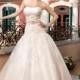 Generous Ball Gown Strapless Beading Lace Sweep/Brush Train Tulle Wedding Dresses - Dressesular.com