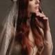 Wedding crown veil, floral bridal headpiece, antique veil, ivory flower crown, art nouveau crown, wedding hair accessory, circlet - Louisa