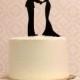 Silhouette Wedding Cake Topper - Silhouette Cake Topper - Made to Order