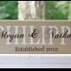 Family Name Sign. Wood Sign with Established Date. Wedding Gifts, Bridal Shower or Anniversary