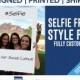 Selfie Frame Printed and Shipped to you perfect photo prop for Wedding and Birthday parties or Baby Shower and Graduation Party Decorations