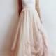 Eco- chiffon skirt with sweep train-Light-Summer-white-ivory-romantic-26 colors available