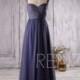 2016 Navy Blue Mesh Bridesmaid Dress, Lace Sweetheart Wedding Dress, Long Maxi Dress, Open Back Prom Dress, Formal Dress Floor Length(HS226)
