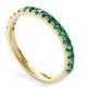 Green gemstone infinity ring, Emerald Gold ring, 14K Gold wedding ring, Vintage engagement ring, Dainty engagement ring, Gold and Green Sale