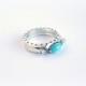 TURQUOISE & DIAMOND Engagement Ring. Engagement Ring by AnnKat Designs