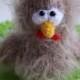 Crochet Amigurumi Chicken Plush Bird Small Stuffed Animal Kid's Feathered Friend beige Hen Doll Baby Shower Gift Farm Chick Halloween toy
