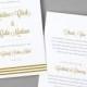 Download and Print Folded Wedding Program Template 