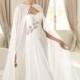 Elegant A-line Strapless Beading Sweep/Brush Train Chiffon Wedding Dress - Dressesular.com