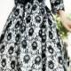Vintage Inspired Misses' Elegant Short Lace Evening Dress