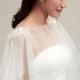 Bridal jacket, Bridal cover,Double layer tulle off white ivory lace  poncho cape bridal wedding dress wraps accessories