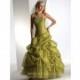 Strapless Organza Pick-up Prom Dresses (KP0019) - Crazy Sale Formal Dresses