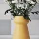 Flower vase, modern minimalist vases, Ceramic Flower pot, Ceramic Vase, Yellow Flower Pot, Yellow Decor, Yellow home decor, pottery vase