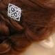 Bridal Hair Barrette, Comb, Rose Gold Bridal Hair clip, Crystal hair comb, Rhinestone hair comb, MacKenzie Hair Comb