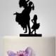 Wedding cake topper with child, drunk bride cake topper funny
