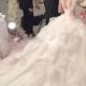 Dreamy cathedral train princess ball gown wedding dress