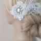 Bridal lace haircomb ivory lace Hair comb Ivory Beaded lace floral wedding hair piece bride hair comb