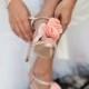 Beautiful Blush Wedding Shoes. Photographer: Elise Donoghue
