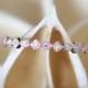Art Deco Diamond Wedding Band,Half Eternity Pave Diamonds Wedding Ring,Milgrain Bezel,Dainty Diamond Ring 14K Rose Gold Ring,Match Ring