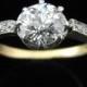 Antique 1.4 carat Diamond Platinum 18k Gold Engagement Ring Certified Appraised 9,075