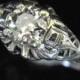Art Deco Old European Cut Diamond 18k Gold Ring Engagement Vintage Certified