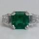 LAYAWAY RESERVED Exceptional 2.89ct Emerald & Diamond Ring in Platinum