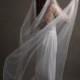 White flower crown veil, bridal veil, woodland wedding crown, medieval circlet, long veil, wedding hair wreath, hair accessory - Isolde