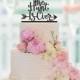 THE HUNT is OVER Cake Topper, Deer Wedding Cake Topper, Wedding Cake Topper , Engagement Party Decorations, The Hunt Is Over 067