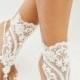 Footless beach barefoots, Women's bridal footless sandals, Women's wedding barefoot nude shoes, Handmade wedding barefoot anklets