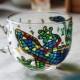 Big coffee Mug, Painted Large Mug, Colorful lizard Mug, Mosaic Cup, Large Mugs, Bright Mug, MultiColored Mug, Handmade Glass Mug, Large Cup
