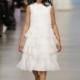 Charming White A line Organza Zipper up Flower Girl Dress - Compelling Wedding Dresses
