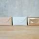 Set of bridesmaids leather clutches / Envelope clutch / Leather bag / Genuine leather / Bridal clutch / Bridesmaid gift
